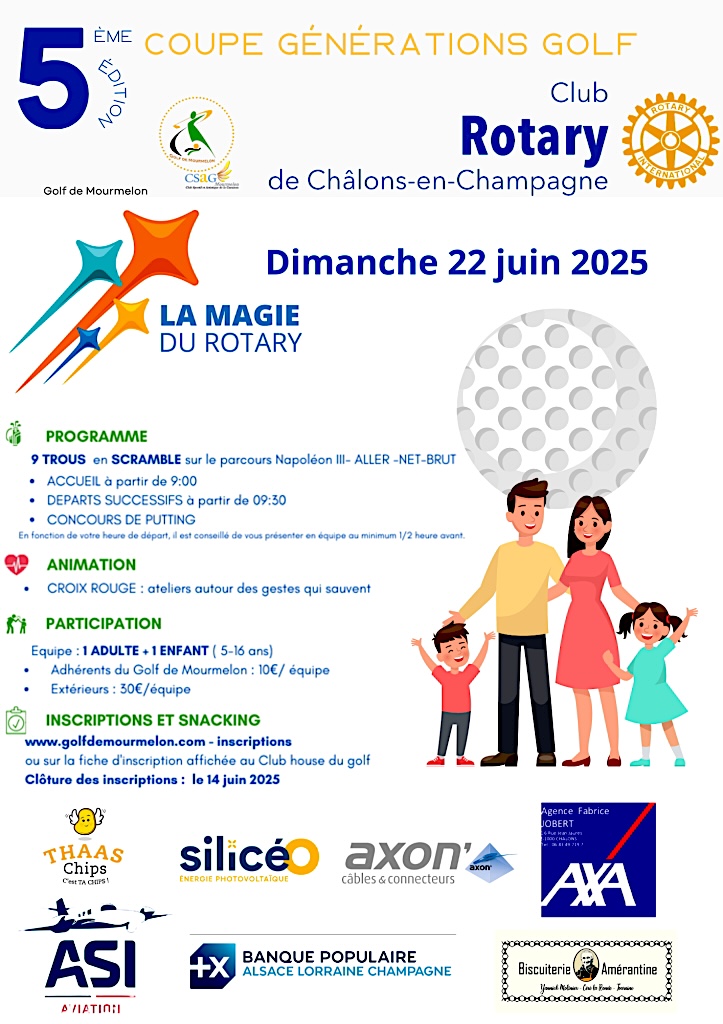 Affiche golf 2025